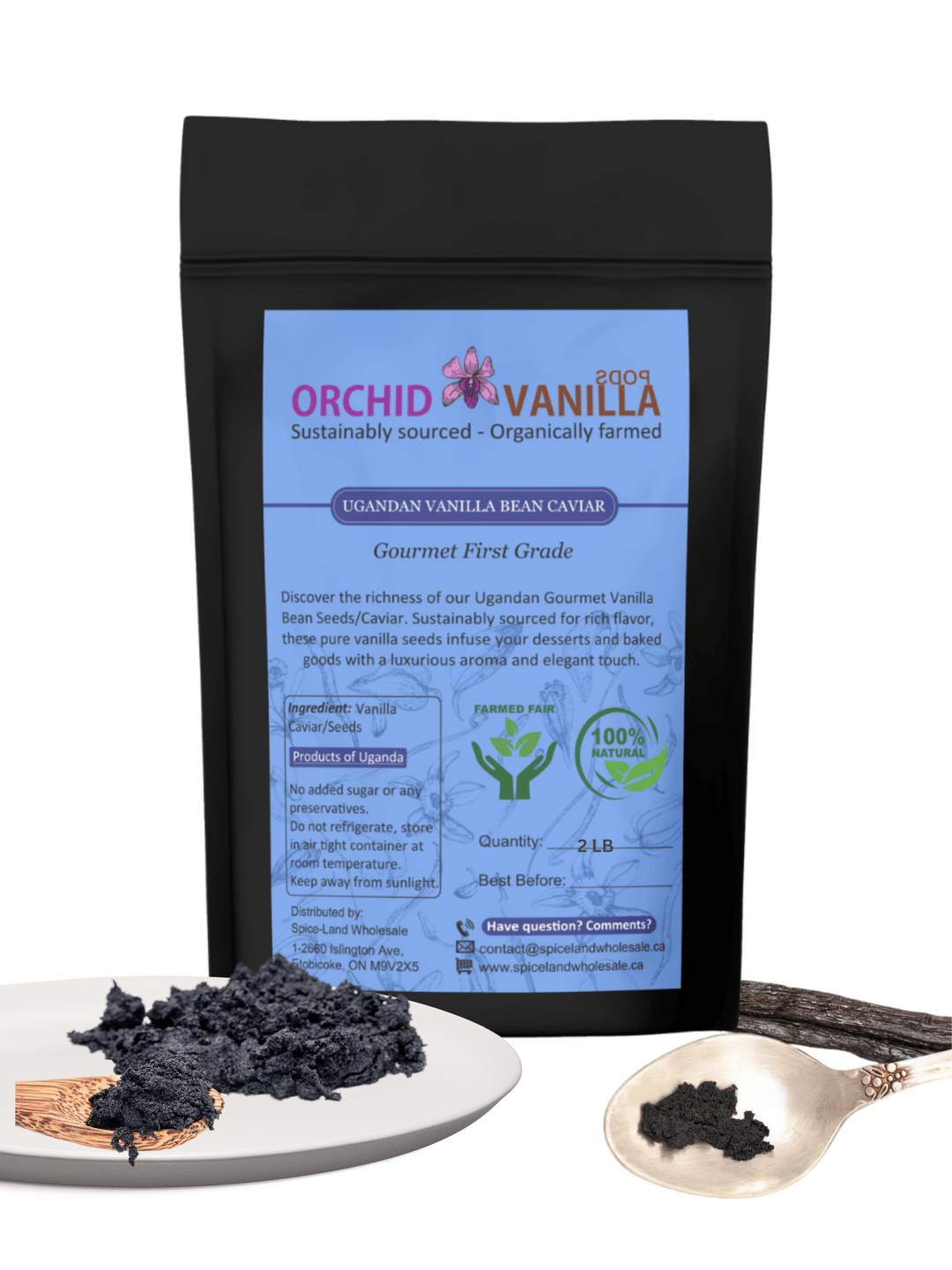 Ugandan Vanilla Bean Seeds/Caviar