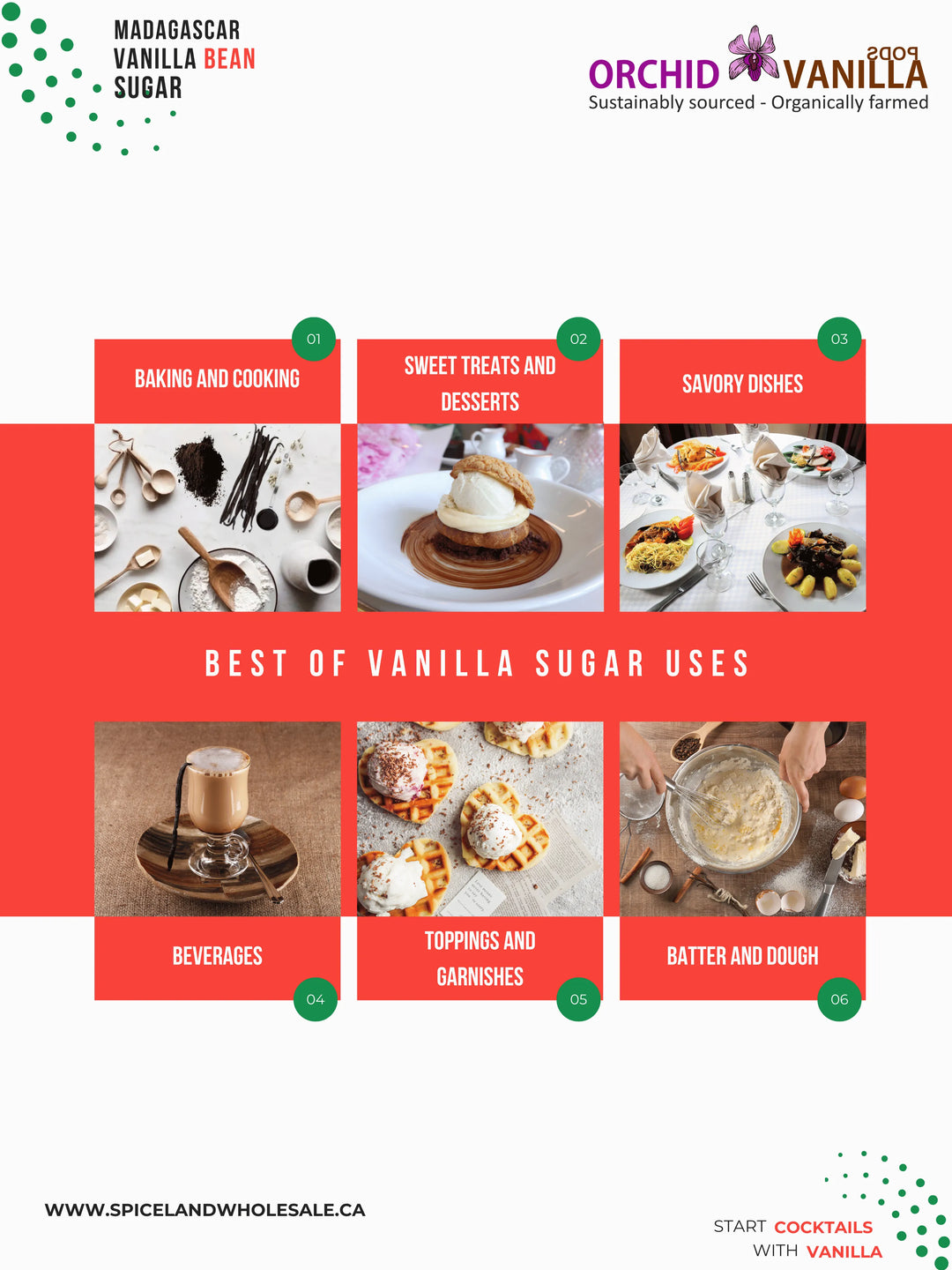 Madagascar Vanilla Bean Sugar <br> Made with Real Vanilla Pods & Pure Cane Sugar